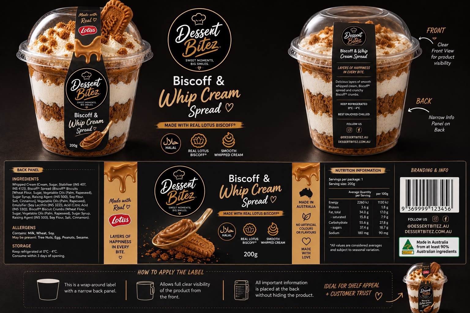 Dessert Bitez dessert packaging