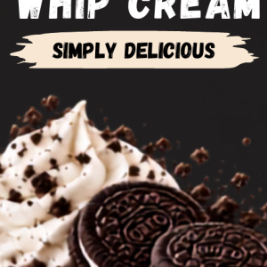 Dessert Bitez Oreo and Whip Cream 160g front label