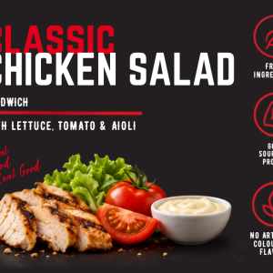 Dessert Bitez Classic Chicken Salad Sandwich front label